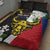 Personalised Philippines Carabao Quilt Bed Set Filipino Sun Mix Sampaguita Flower