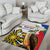 Personalised Philippines Eagle Area Rug Filipino Sun Mix Sampaguita Flower