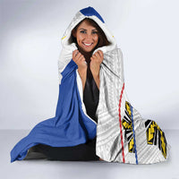 Personalised Philippines Eagle Hooded Blanket Filipino Sun Mix Sampaguita Flower LT14 - Polynesian Pride