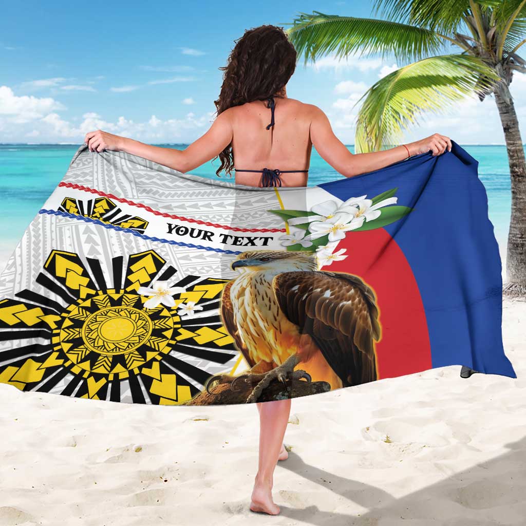 Personalised Philippines Eagle Sarong Filipino Sun Mix Sampaguita Flower LT14 - Polynesian Pride