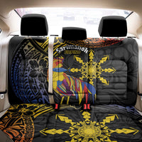 Philippines Sarimanok Back Car Seat Cover Papanok Legendary Bird Okir Polynesian Pattern LT14 - Polynesian Pride