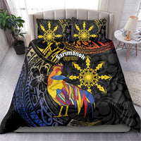 Philippines Sarimanok Bedding Set Papanok Legendary Bird Okir Polynesian Pattern LT14 - Polynesian Pride