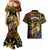 Philippines Sarimanok Couples Matching Mermaid Dress and Hawaiian Shirt Papanok Legendary Bird Okir Polynesian Pattern