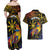 Philippines Sarimanok Couples Matching Off Shoulder Maxi Dress and Hawaiian Shirt Papanok Legendary Bird Okir Polynesian Pattern