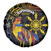 Philippines Sarimanok Spare Tire Cover Papanok Legendary Bird Okir Polynesian Pattern LT14 - Polynesian Pride
