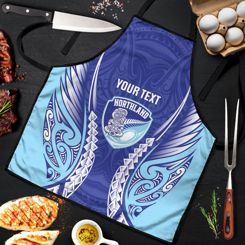 Northland 2026 Rugby Custom Apron NZ Maori Silver Fern LT14 Blue - Polynesian Pride