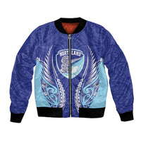 Northland 2026 Rugby Custom Bomber Jacket NZ Maori Silver Fern LT14 Unisex Blue - Polynesian Pride