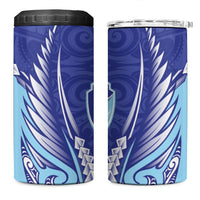 Northland 2026 Rugby Custom 4 in 1 Can Cooler Tumbler NZ Maori Silver Fern LT14 One Size: 16 oz Blue - Polynesian Pride