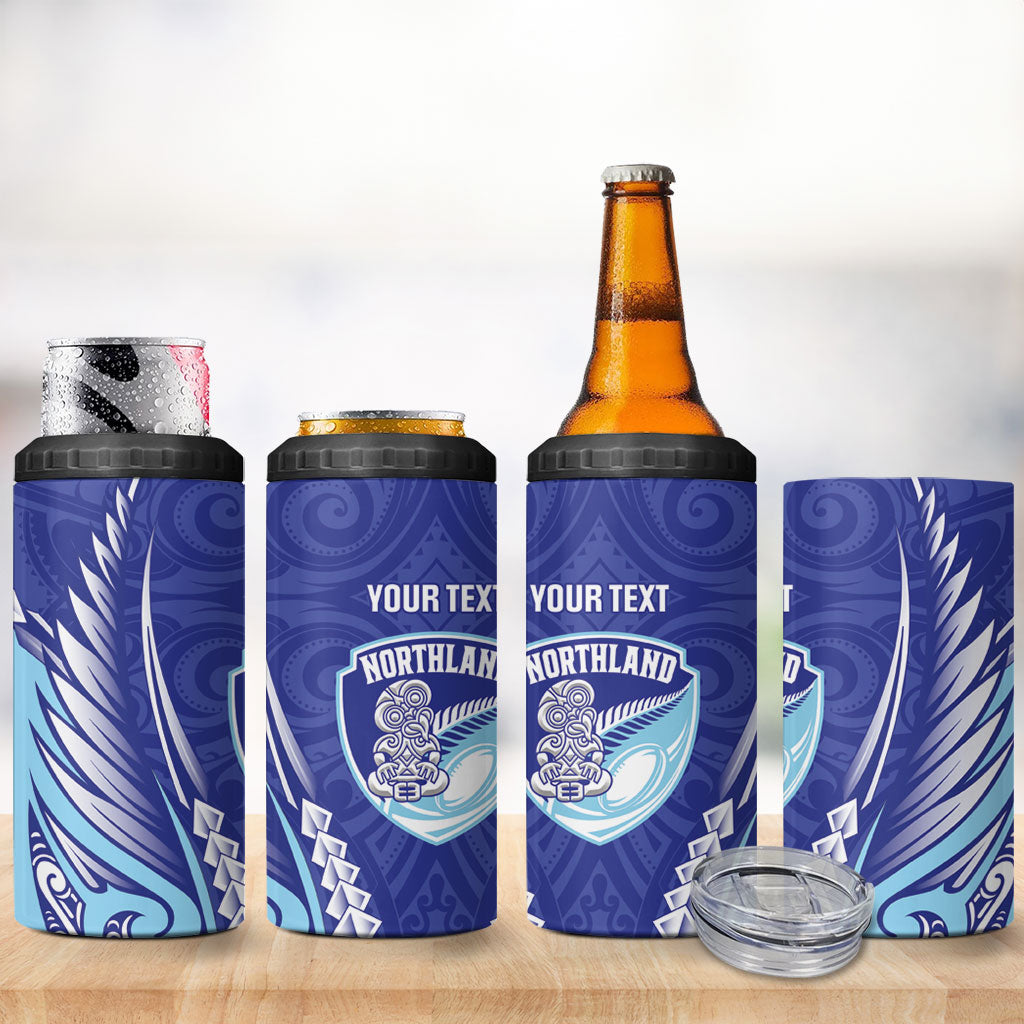 Northland 2026 Rugby Custom 4 in 1 Can Cooler Tumbler NZ Maori Silver Fern LT14 - Polynesian Pride