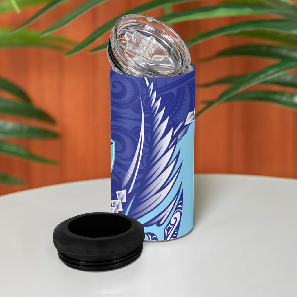 Northland 2026 Rugby Custom 4 in 1 Can Cooler Tumbler NZ Maori Silver Fern LT14 - Polynesian Pride
