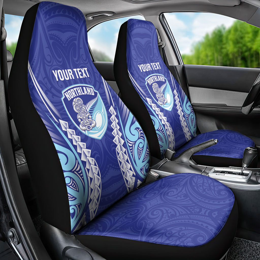 Northland 2026 Rugby Custom Car Seat Cover NZ Maori Silver Fern LT14 - Polynesian Pride