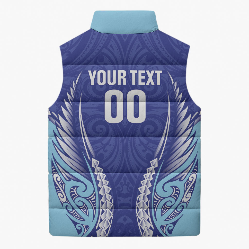Northland 2026 Rugby Custom Sleeveless Puffer Jacket NZ Maori Silver Fern LT14 - Polynesian Pride