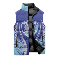 Northland 2026 Rugby Custom Sleeveless Puffer Jacket NZ Maori Silver Fern LT14 - Polynesian Pride