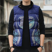 Northland 2026 Rugby Custom Sleeveless Puffer Jacket NZ Maori Silver Fern LT14 - Polynesian Pride