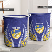 Otago 2026 Rugby Custom Laundry Basket NZ Maori Silver Fern LT14 - Polynesian Pride