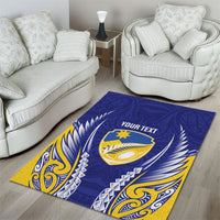 Otago 2026 Rugby Custom Area Rug NZ Maori Silver Fern LT14 - Polynesian Pride