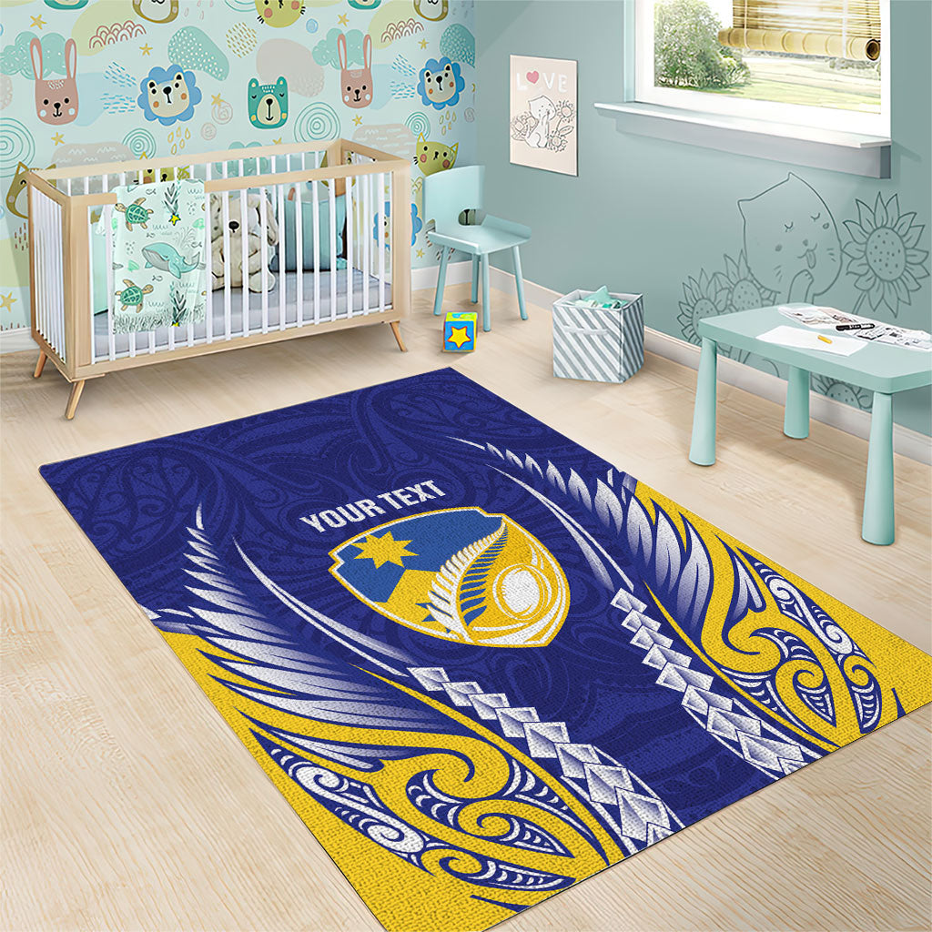 Otago 2026 Rugby Custom Area Rug NZ Maori Silver Fern LT14 - Polynesian Pride