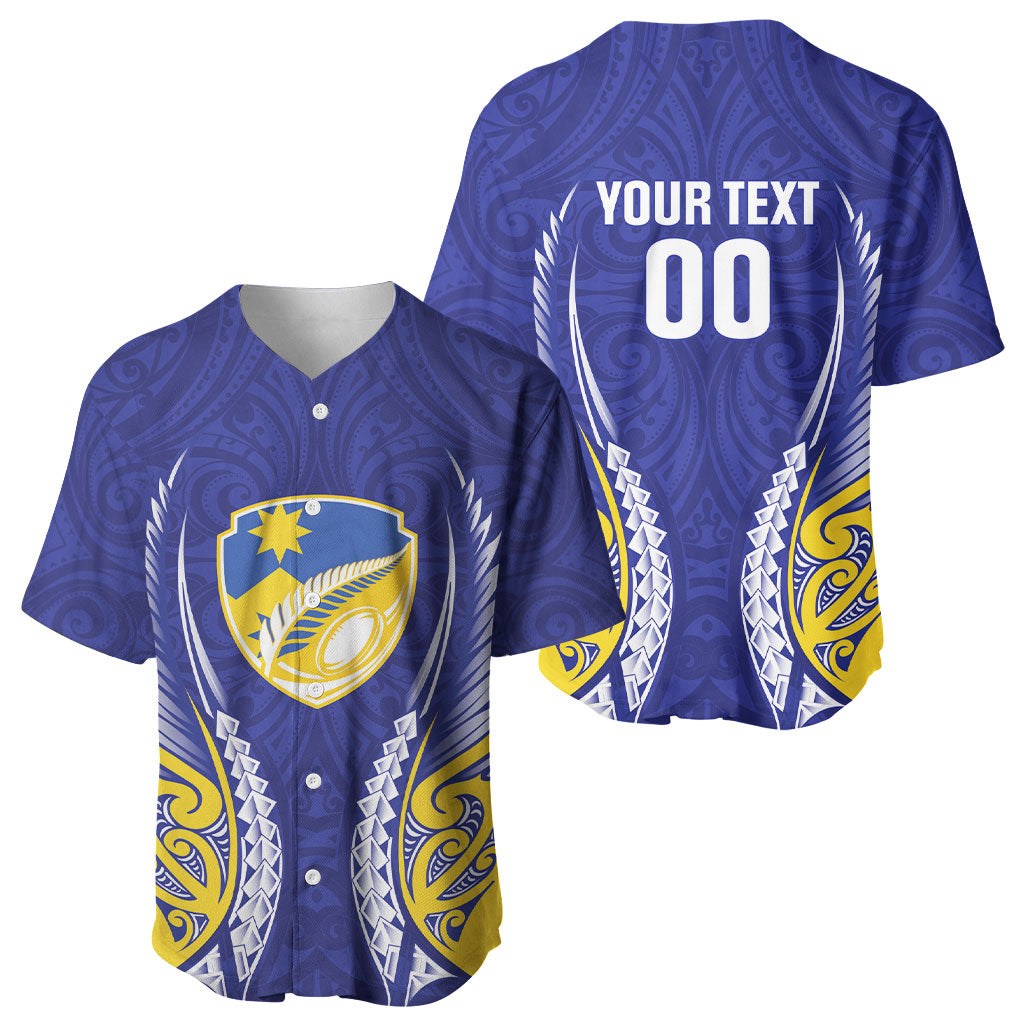 Otago 2026 Rugby Custom Baseball Jersey NZ Maori Silver Fern LT14 - Polynesian Pride