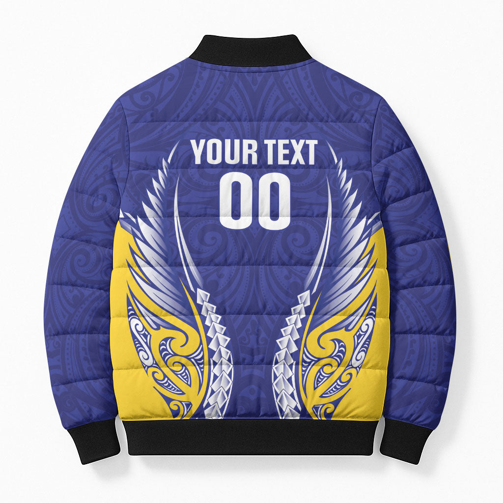 Otago 2026 Rugby Custom Bomber Puffer Jacket NZ Maori Silver Fern LT14 - Polynesian Pride