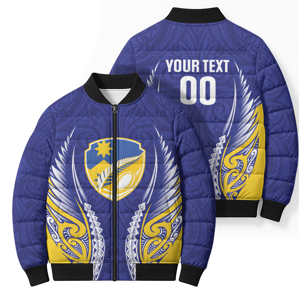 Otago 2026 Rugby Custom Bomber Puffer Jacket NZ Maori Silver Fern LT14 - Polynesian Pride