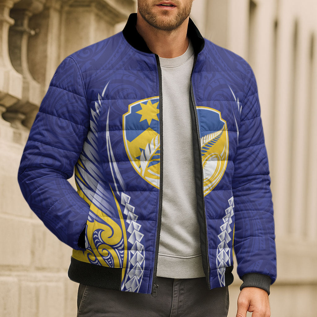 Otago 2026 Rugby Custom Bomber Puffer Jacket NZ Maori Silver Fern LT14 - Polynesian Pride