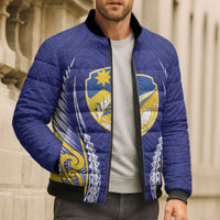 Otago 2026 Rugby Custom Bomber Puffer Jacket NZ Maori Silver Fern LT14 - Polynesian Pride