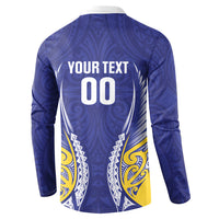 Otago 2026 Rugby Custom Button Sweatshirt NZ Maori Silver Fern LT14 - Polynesian Pride
