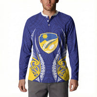 Otago 2026 Rugby Custom Button Sweatshirt NZ Maori Silver Fern LT14 - Polynesian Pride