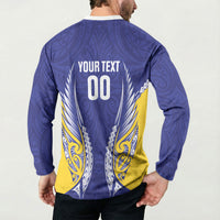 Otago 2026 Rugby Custom Button Sweatshirt NZ Maori Silver Fern LT14 - Polynesian Pride