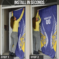 Otago 2026 Rugby Custom Door Cover NZ Maori Silver Fern LT14 - Polynesian Pride