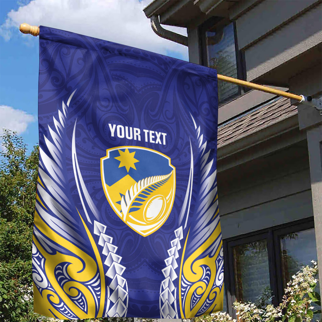 Otago 2026 Rugby Custom Garden Flag NZ Maori Silver Fern LT14 - Polynesian Pride