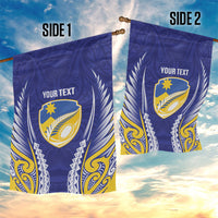 Otago 2026 Rugby Custom Garden Flag NZ Maori Silver Fern LT14 - Polynesian Pride