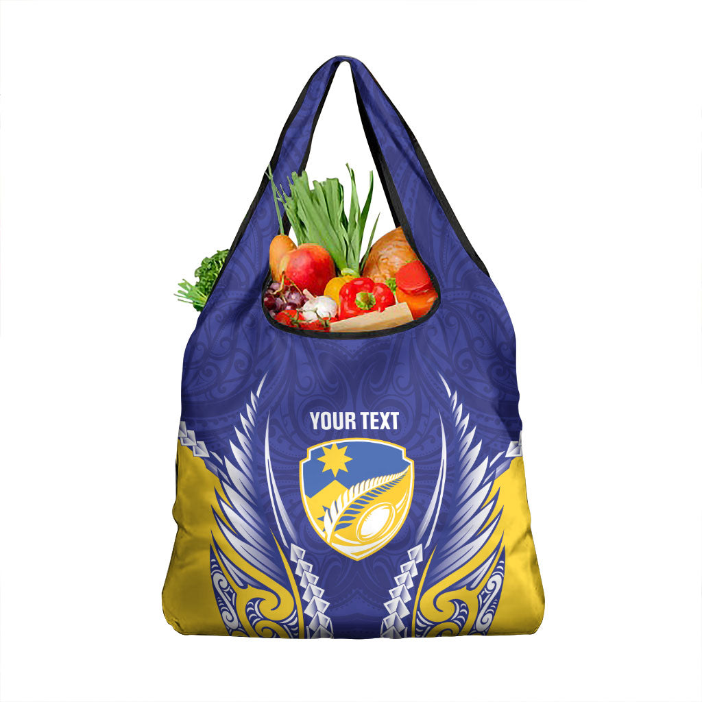Otago 2026 Rugby Custom Grocery Bag NZ Maori Silver Fern LT14 1-pack One Size Blue - Polynesian Pride