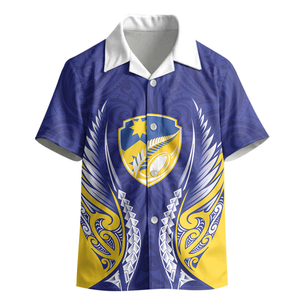 Otago 2026 Rugby Custom Kid Hawaiian Shirt NZ Maori Silver Fern LT14 - Polynesian Pride
