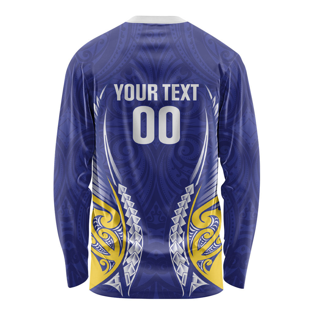 Otago 2026 Rugby Custom Long Sleeve Shirt NZ Maori Silver Fern LT14 - Polynesian Pride