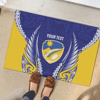 Otago 2026 Rugby Custom Rubber Doormat NZ Maori Silver Fern LT14 - Polynesian Pride