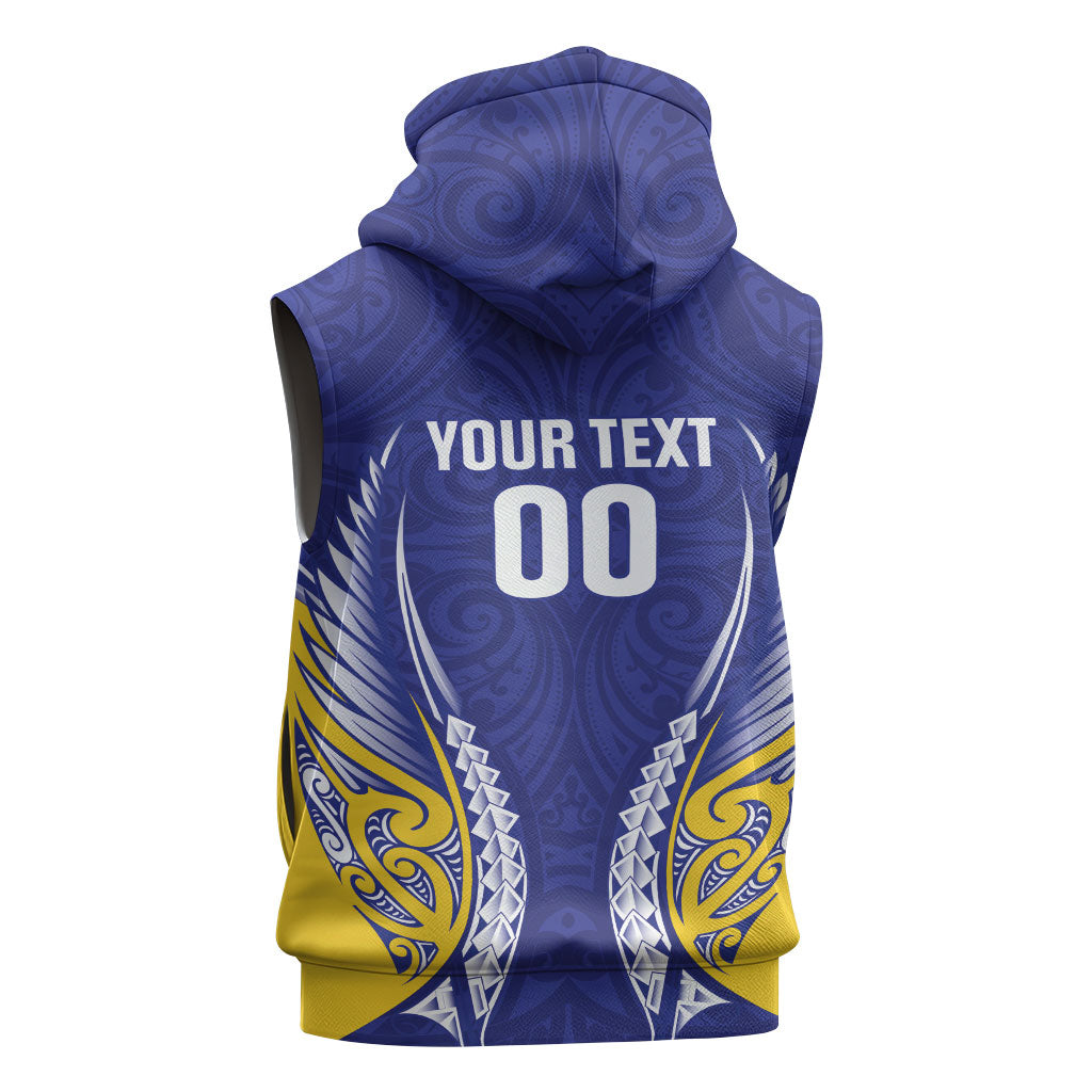 Otago 2026 Rugby Custom Sleeveless Hoodie NZ Maori Silver Fern LT14 - Polynesian Pride