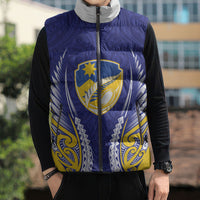 Otago 2026 Rugby Custom Sleeveless Puffer Jacket NZ Maori Silver Fern LT14 - Polynesian Pride