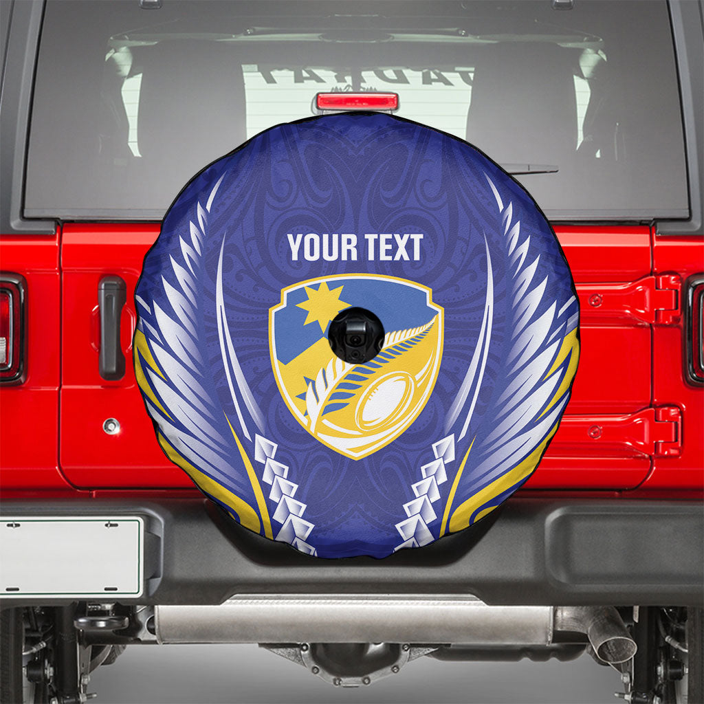 Otago 2026 Rugby Custom Spare Tire Cover NZ Maori Silver Fern LT14 - Polynesian Pride