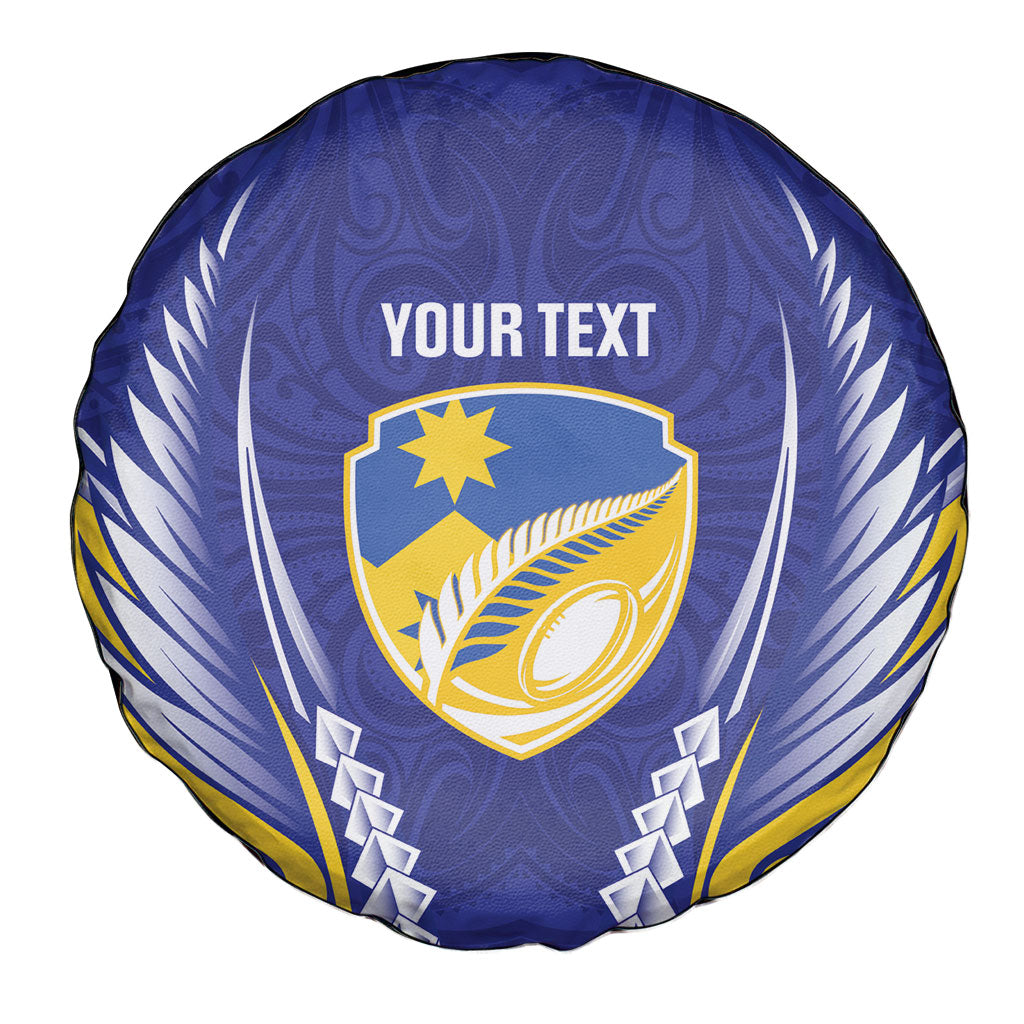 Otago 2026 Rugby Custom Spare Tire Cover NZ Maori Silver Fern LT14 - Polynesian Pride