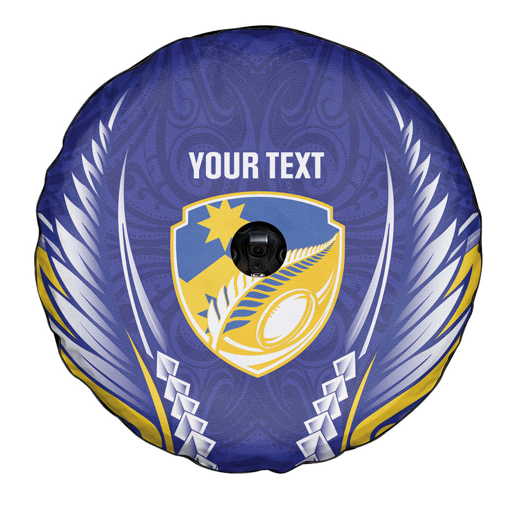 Otago 2026 Rugby Custom Spare Tire Cover NZ Maori Silver Fern LT14 - Polynesian Pride