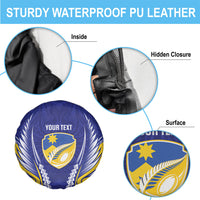 Otago 2026 Rugby Custom Spare Tire Cover NZ Maori Silver Fern LT14 - Polynesian Pride
