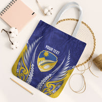 Otago 2026 Rugby Custom Tote Bag NZ Maori Silver Fern LT14 White Strap One Size Blue - Polynesian Pride
