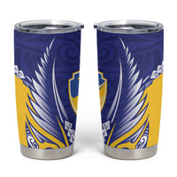 Otago 2026 Rugby Custom Tumbler Cup NZ Maori Silver Fern LT14 Blue - Polynesian Pride