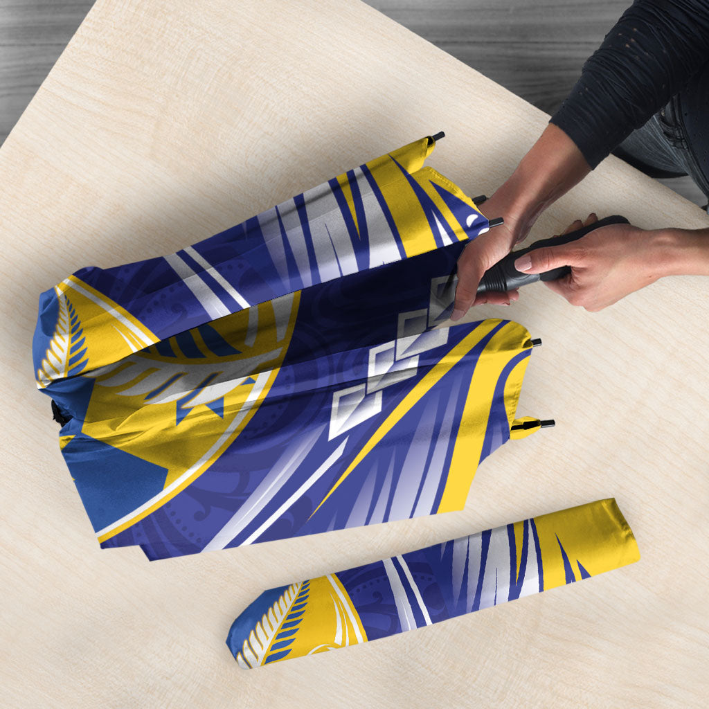Otago 2026 Rugby Custom Umbrella NZ Maori Silver Fern LT14 - Polynesian Pride