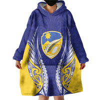 Otago 2026 Rugby Custom Wearable Blanket Hoodie NZ Maori Silver Fern LT14 - Polynesian Pride