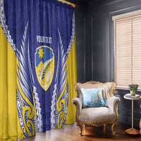 Otago 2026 Rugby Custom Window Curtain NZ Maori Silver Fern LT14 - Polynesian Pride