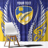 Otago 2026 Rugby Custom Window Curtain NZ Maori Silver Fern LT14 - Polynesian Pride