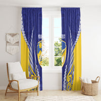 Otago 2026 Rugby Custom Window Curtain NZ Maori Silver Fern LT14 - Polynesian Pride