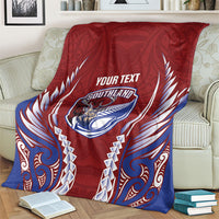 Southland 2026 Rugby Custom Blanket NZ Maori Silver Fern LT14 - Polynesian Pride